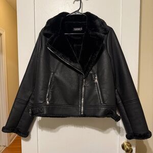 Ralph Lauren Leather Moto Jacket